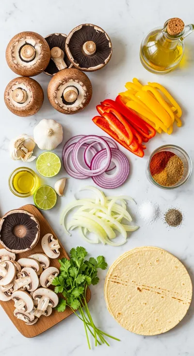 Portobello Vegan Fajitas – Quick & Easy Healthy Recipe - cooking process