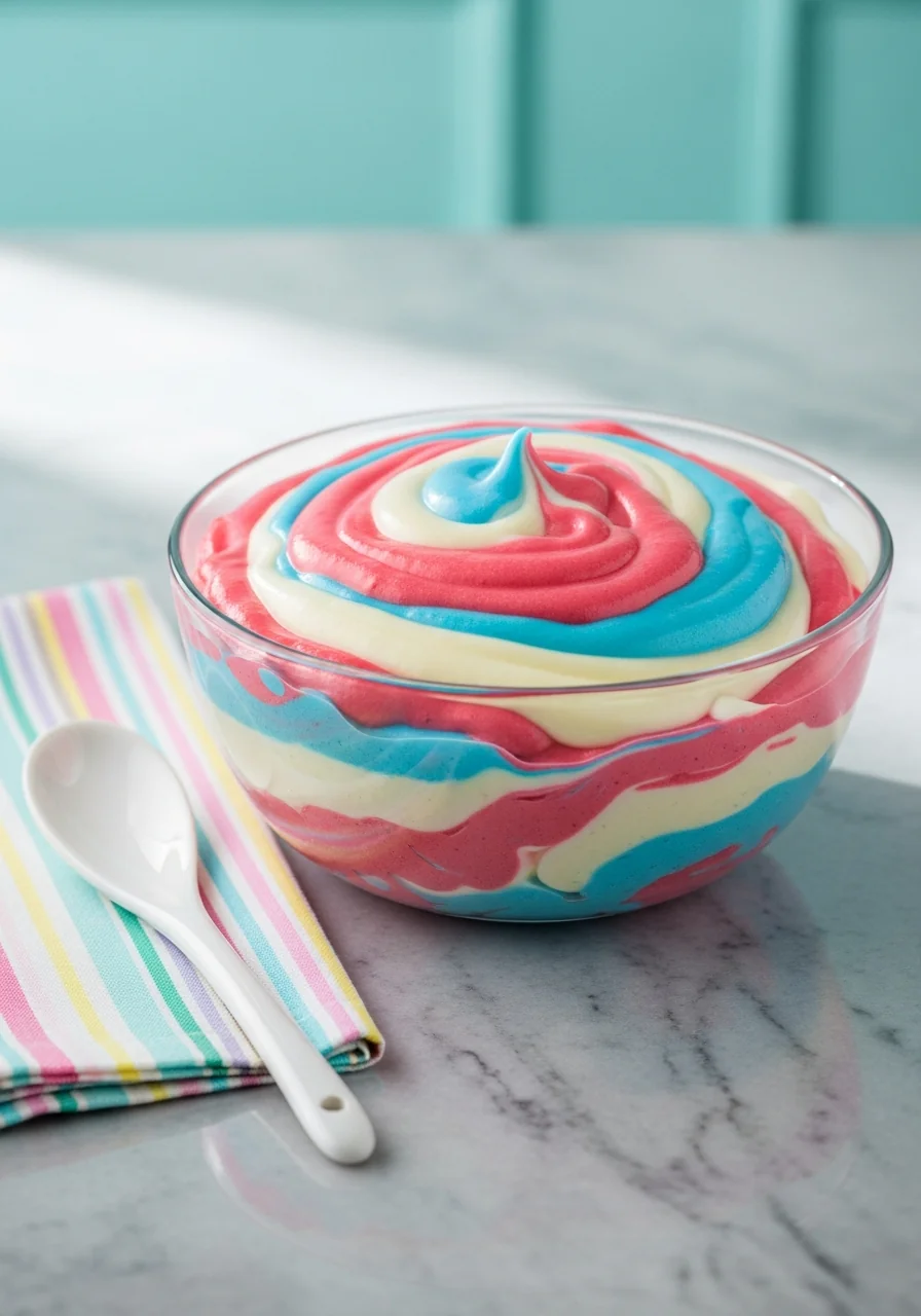 Red White and Blue Cake Batter Dip