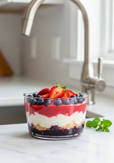 Red White and Blue Cheesecake Salad