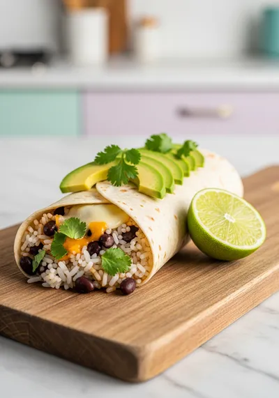 Rice and Bean Burrito – Instant Pot Quick Recipe