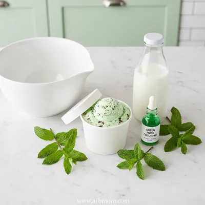 Homemade Shamrock Shake – Easy Imitation of McDonald's - cooking process
