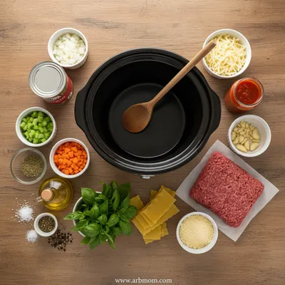 Slow Cooker Lasagna Soup – Easy One-Pot Dinner - cooking process