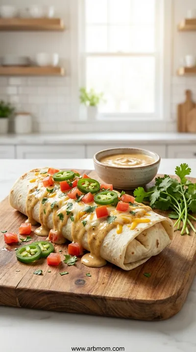 Smothered Chicken Burritos - Quick & Easy