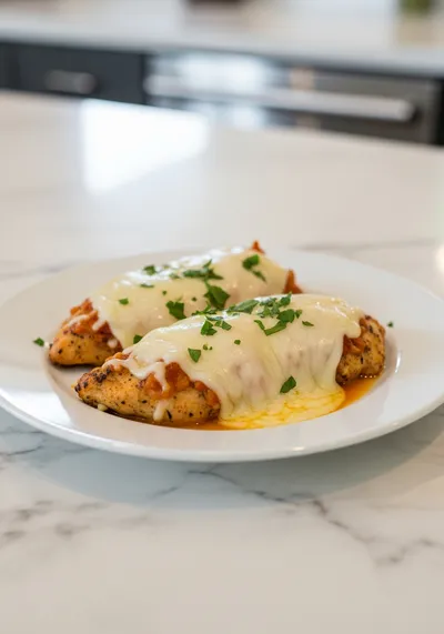 Smothered Chicken With Jack Cheese