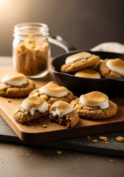 Soft S'mores Cookies – Chewy Campfire Treats