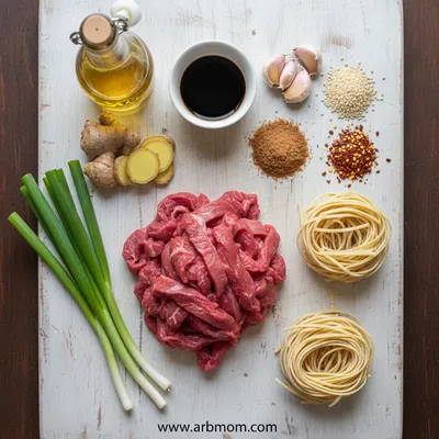 Sticky Beef Noodles – Quick & Easy Recipe - cooking process