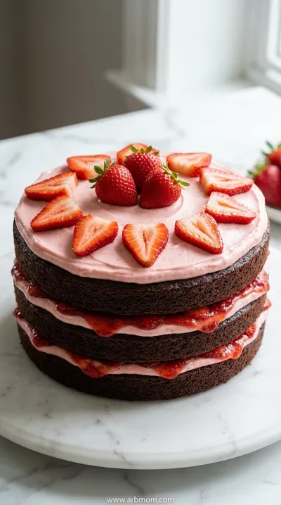 Strawberry Chocolate Cake