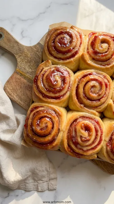 Strawberry Cinnamon Rolls