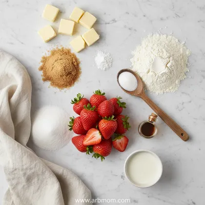 Easy Homemade Strawberry Cobbler - cooking process