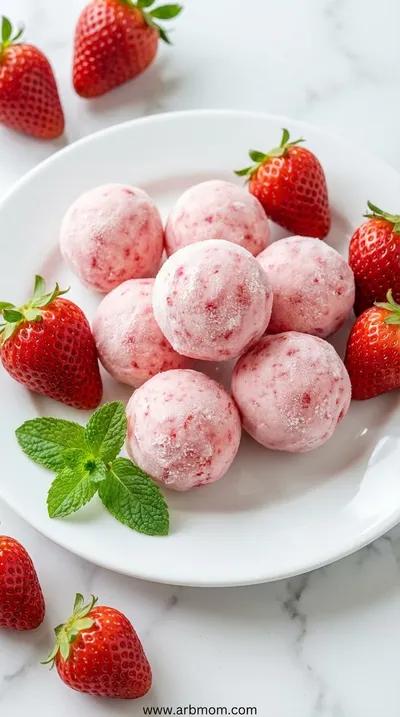 Strawberry Greek Yogurt Bites – Healthy Frozen Snack