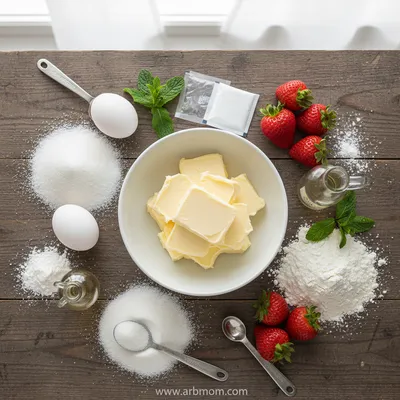 Elegant Strawberry Jelly Cake - cooking process