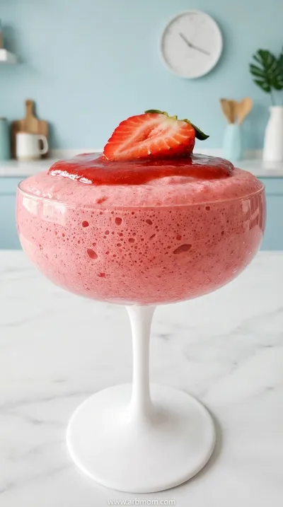 Light & Airy Strawberry Mousse with Sauce