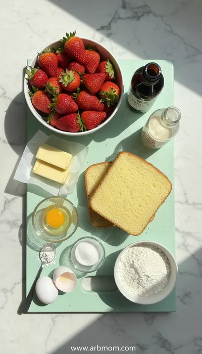 Strawberry Shortcake Cake Recipe - cooking process