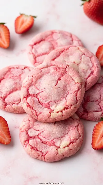 Strawberry Sugar Cookies – Soft Chewy Treat