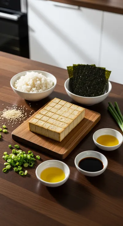 Tofu Musubi – Easy Hawaiian‑Style Snack - cooking process