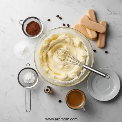 Traditional Italian Tiramisu Recipe - cooking process