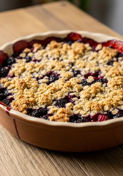 Triple Berry Crisp – Easy & Delicious