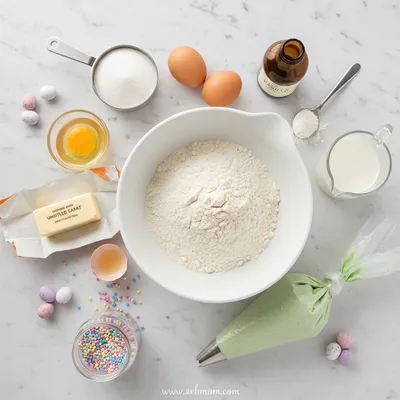 Vanilla Easter Cupcakes Recipe - cooking process