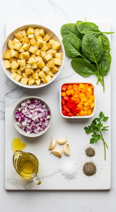 Vegan Breakfast Hash - cooking process