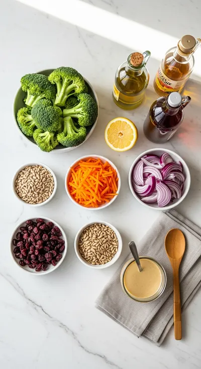 Vegan Broccoli Salad: Fresh Healthy Recipe - cooking process