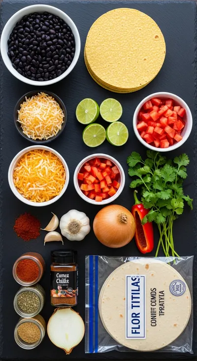 Vegetarian Black Bean Enchiladas – Easy & Delicious - cooking process