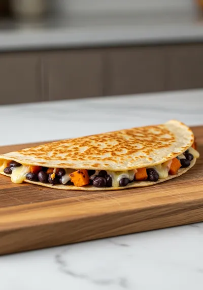 Vegetarian Quesadillas With Black Beans and Sweet Potato