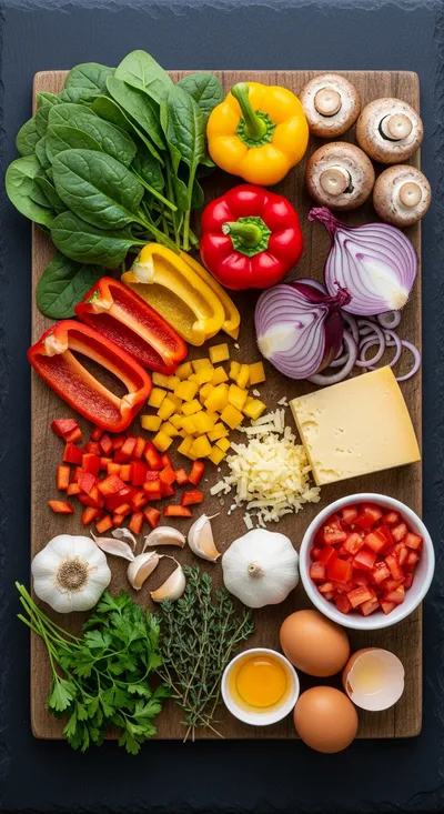 Veggie Breakfast Casserole - ready to serve