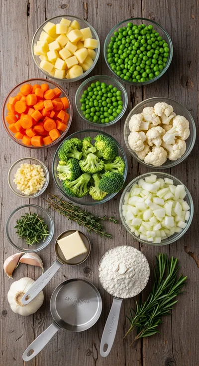 Veggie Pot Pie Recipe – Easy & Healthy - cooking process