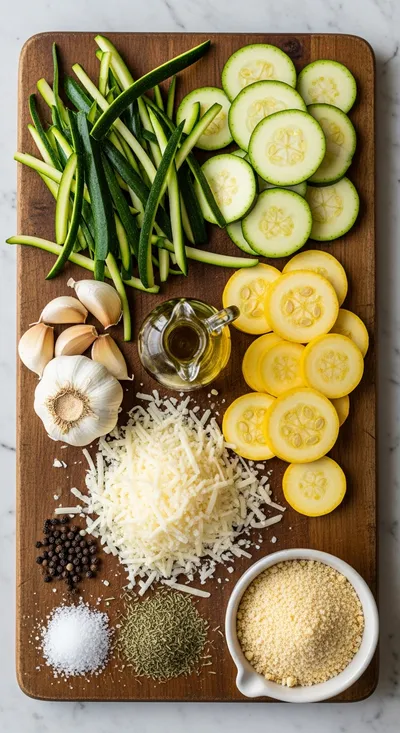 Zucchini and Squash Casserole with Crispy Parmesan Topping - cooking process